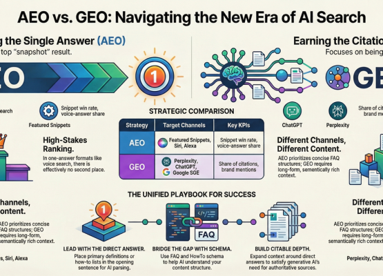 AEO vs GEO: How to Win Instant Answers and AI Citations