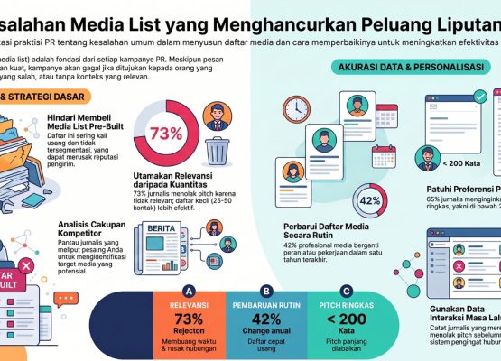 10 Kesalahan Media List yang Menurunkan Jumlah Coverage